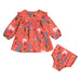 Infant Pink Western Print Dress
