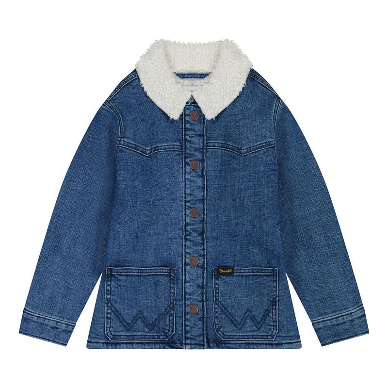 Girl's Denim Barn Coat