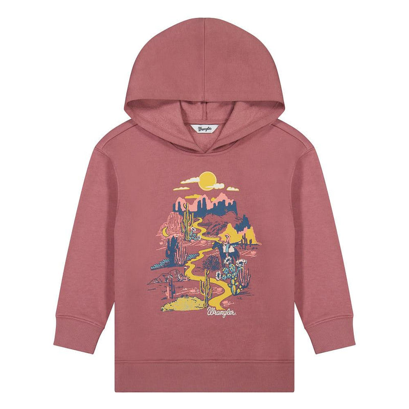 Girl's Red Desert Scene Hoodie