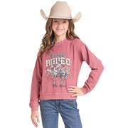 Girl's Rose Rodeo Pullover
