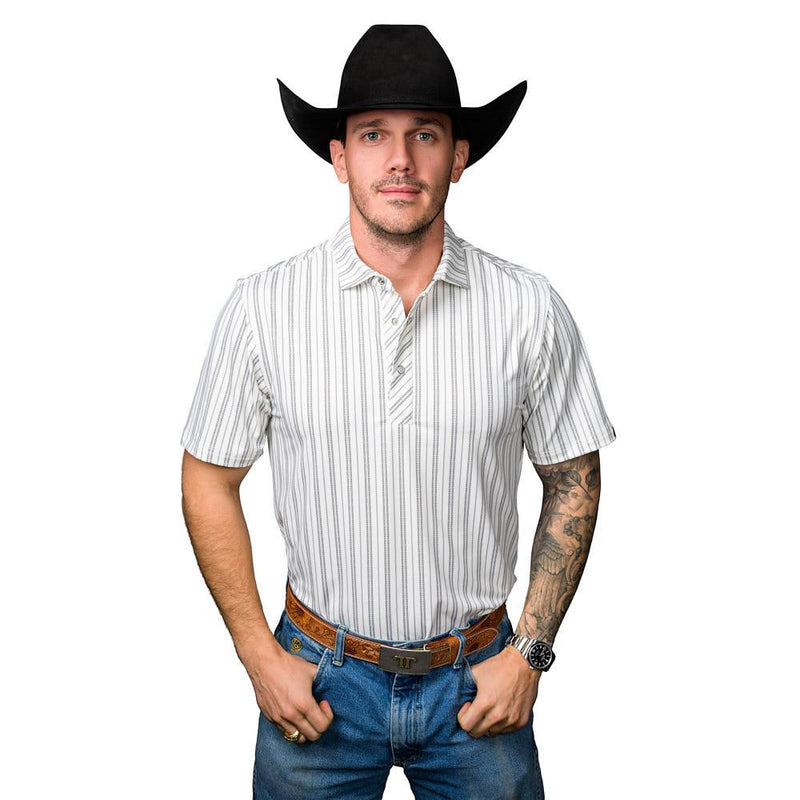 The Jack Cream Snap Polo