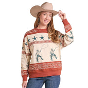 Women's Rust Cowboy Pullover
