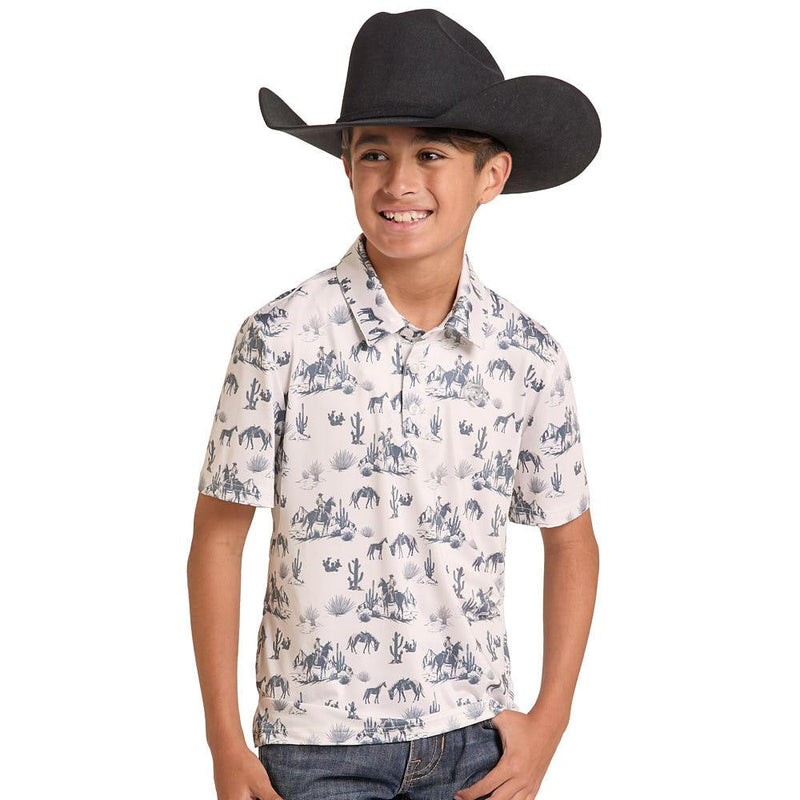 Boy's Natural Landscape Polo