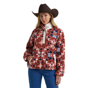 Women's Retro Americana Cream Sherpa Pullover