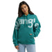 Women's Retro Vintage Turquoise Hoodie