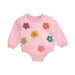 Girl's Flower Sweatshirt Bubble
