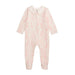 Girl's White Pink Floral Sleeper