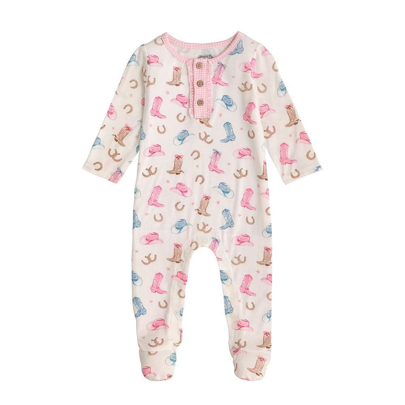 Girl's Pink Cowgirl Boot Sleeper
