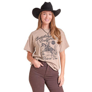 Women's Taupe Saddle Up Buttercup Tee Shirt