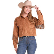 Women's Microsuede Fringe Jacket