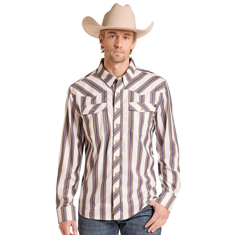 Men's Natural Stripe Performance Shirt