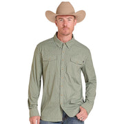 Men's Moss Green Tek Western Shirt
