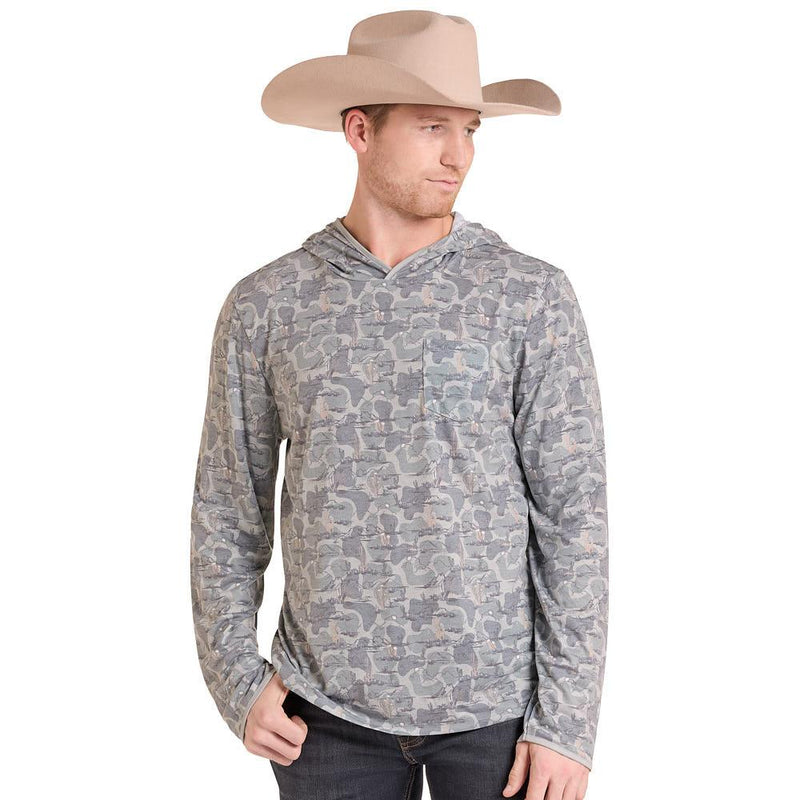 Men's Camo Lite Viscose Hoodie