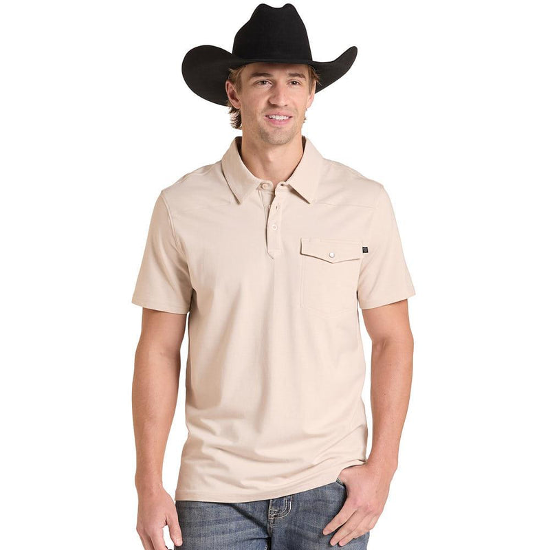 Men's Natural Melange Polo