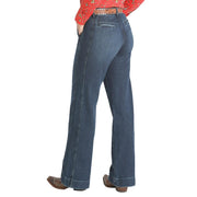 Women's Wide Leg Dark Jeans