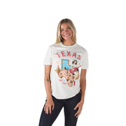 Women's Ivory Texas Cowgirl Tee Shirt