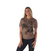 Women's Mocha Mineral Cowgirl Social Club Tee Shirt