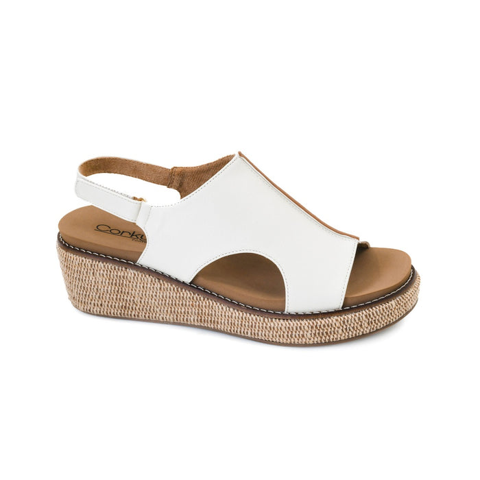 Women's Volta II White Wedge Sandal