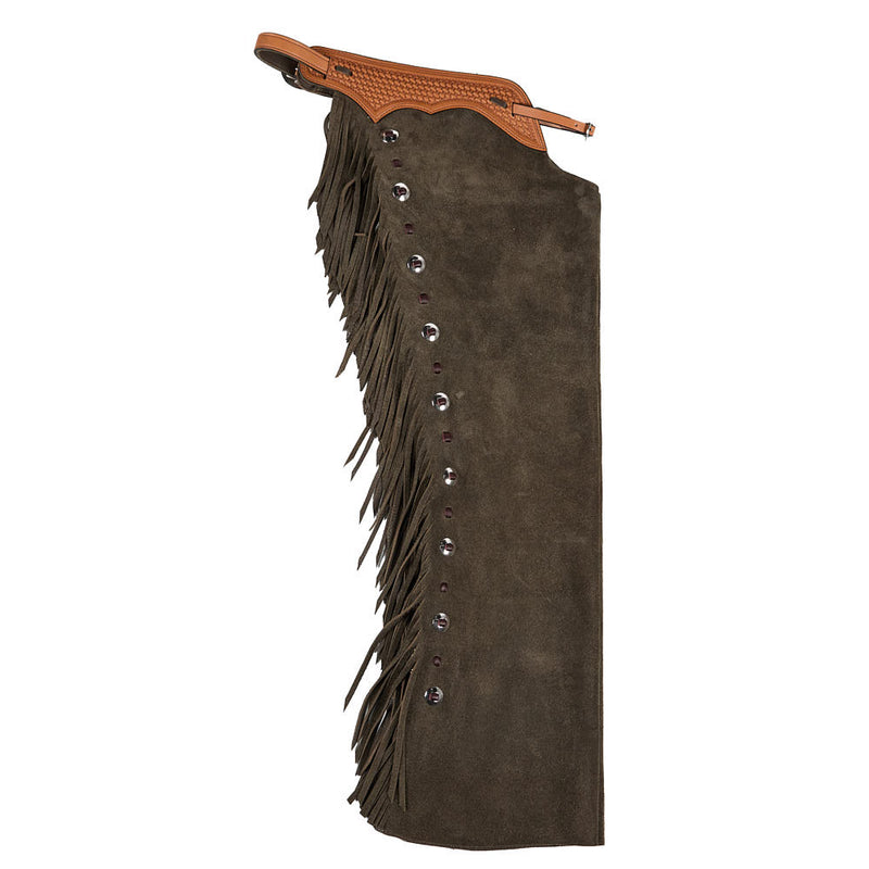 Roughout Slate Gray and Brown Lace Medium Chaps