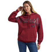 Women's Retro Punchy Burgundy Hoodie
