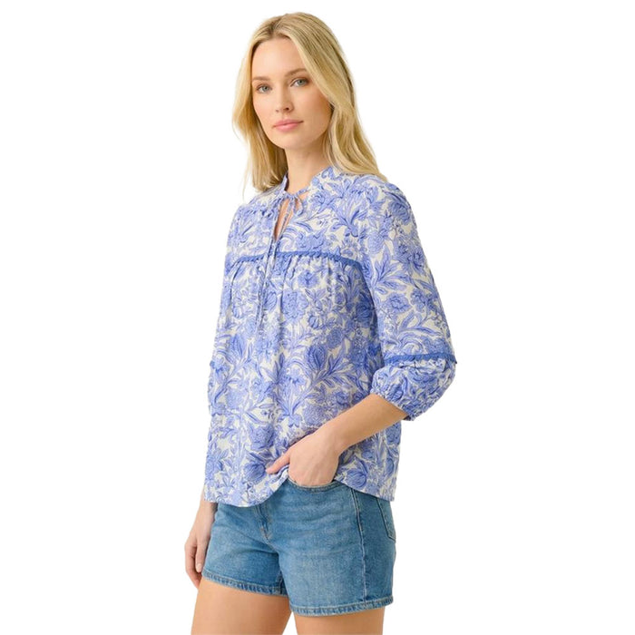 Staccato Women's Blue Floral Print Top
