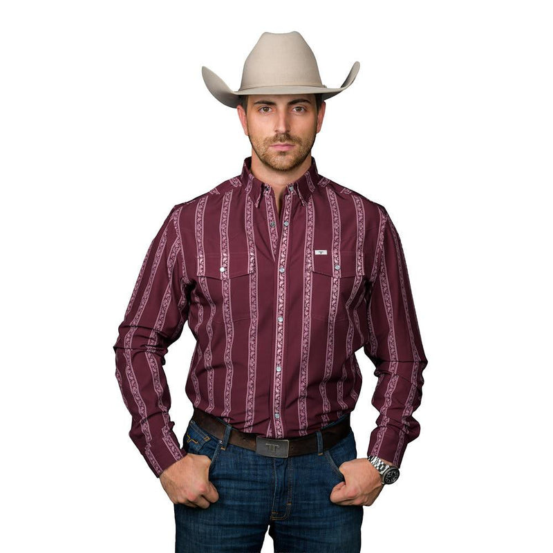 The Hays Maroon Long Sleeve Shirt