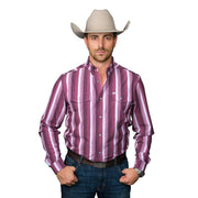 The Tristan Maroon Long Sleeve Shirt