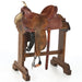 Used 14.5in 1/2 Breed Oak and Acorn Barrel Saddle