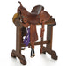 Used 13.5in 3/4 Breed Floral and Diamond Stamp Barrel Saddles