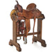 Used 13.5in 1/2 Breed Poinsettia Barrel Saddle