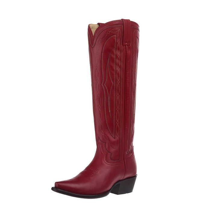 Women's Marilyn Monroe Wildcat Tall Siren Red Vamp 17in Matching Top Boot