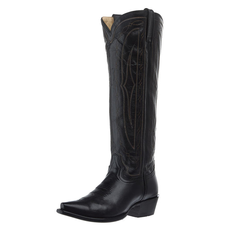 Women's Marilyn Monroe Wildcat Tall Black Moonlight Vamp 17in Matching Top Boot