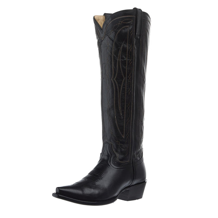 Women's Marilyn Monroe Wildcat Tall Black Moonlight Vamp 17in Matching Top Boot