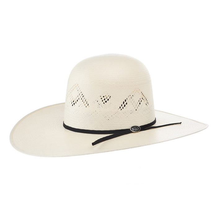30X Open Crown 4 1/2in Brim 2 Cord Black Band Straw Hat