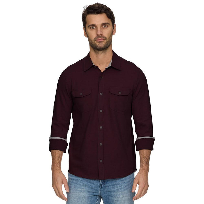 Men's Maroon Hero Flannel Shirt