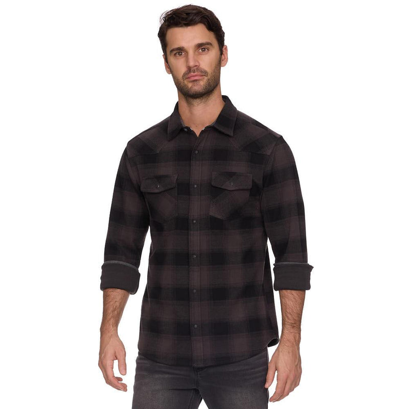 Men's CharcoalBlack Premont Hero Flannel Shirt
