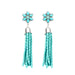 Turquoise Tassel Earrings