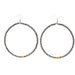 Navajo Pearl Dangle Hoop Earrings