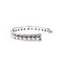 Thick White Gold Dotted Bangle