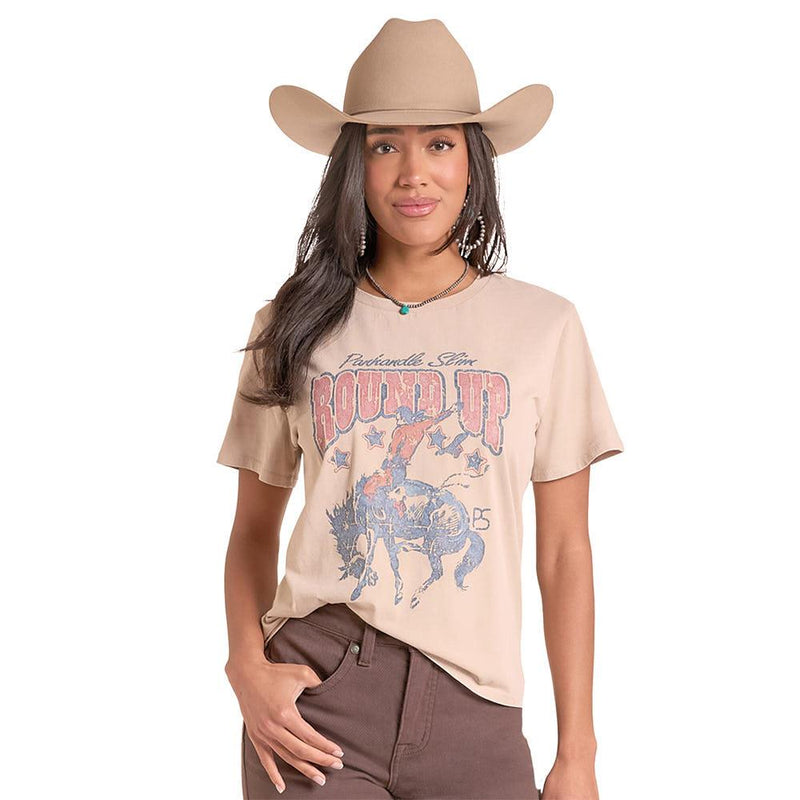 Women's Taupe Wanted Tee Shirt