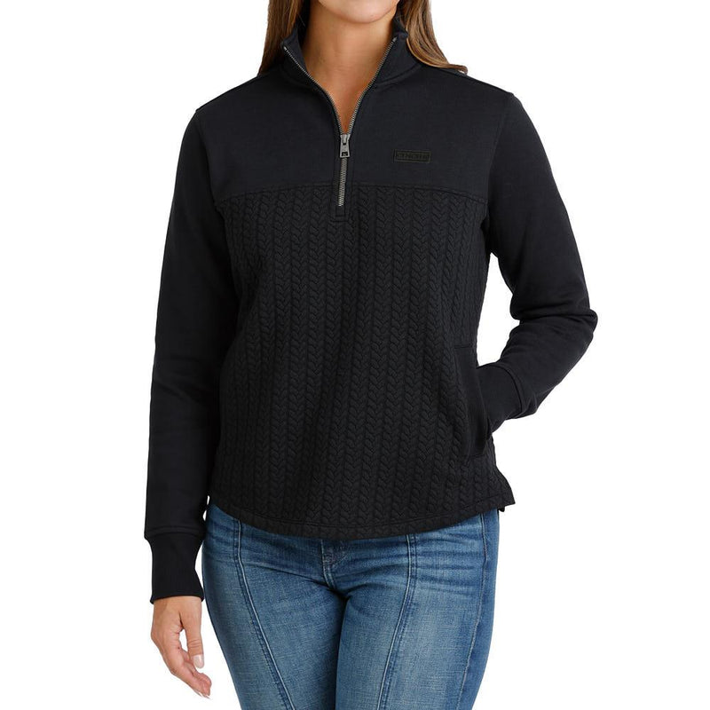 Women's Black 1/4 Zip Pullover