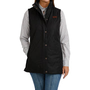 Women's Black Quilted Barn Vest