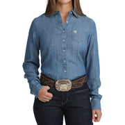 Women's Long Sleeve Chambray Shirt