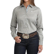 Women's Brown Stripe Shirt