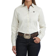 Women's Cream Stretch Shirt
