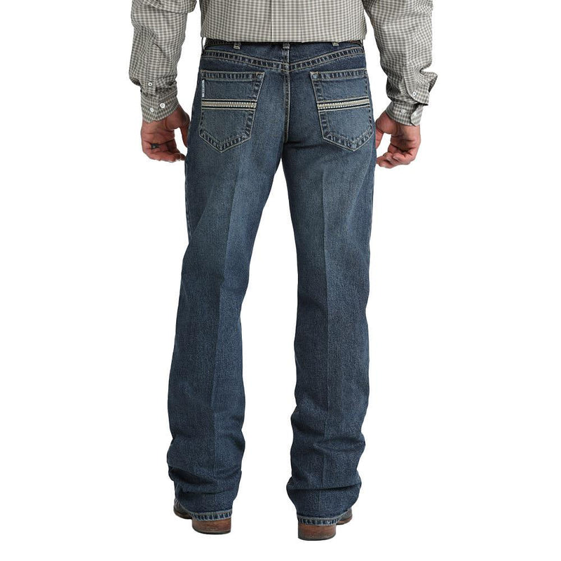 Men's White Label Dark Stone Wash Jeans