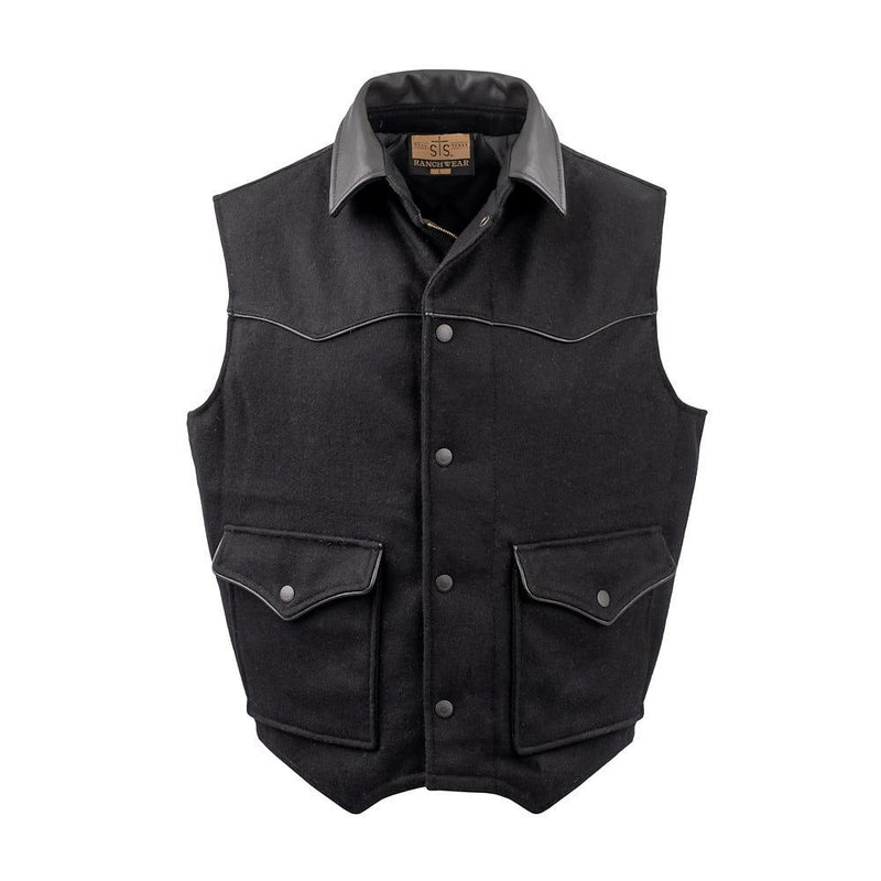 Men's Black Lariat Vest