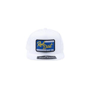 Men's White Blue Collar Cap