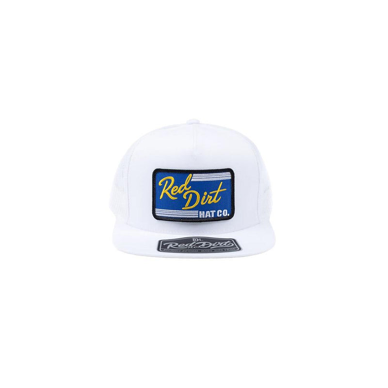 Men's White Blue Collar Cap