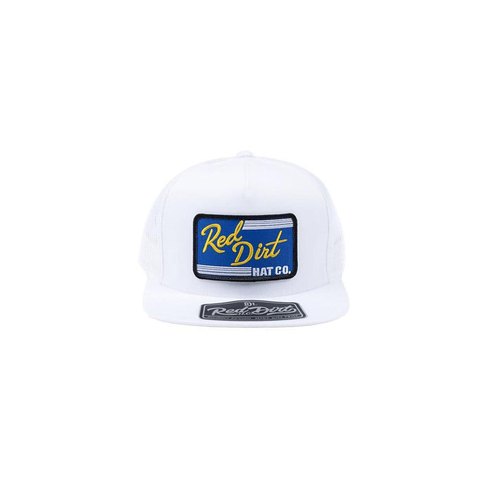 Men's White Blue Collar Cap